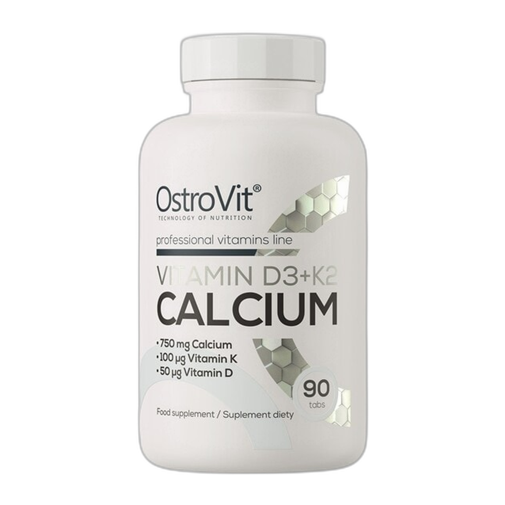 OstroVit Vitamin D3 + K2 Calcium - 90 tabs