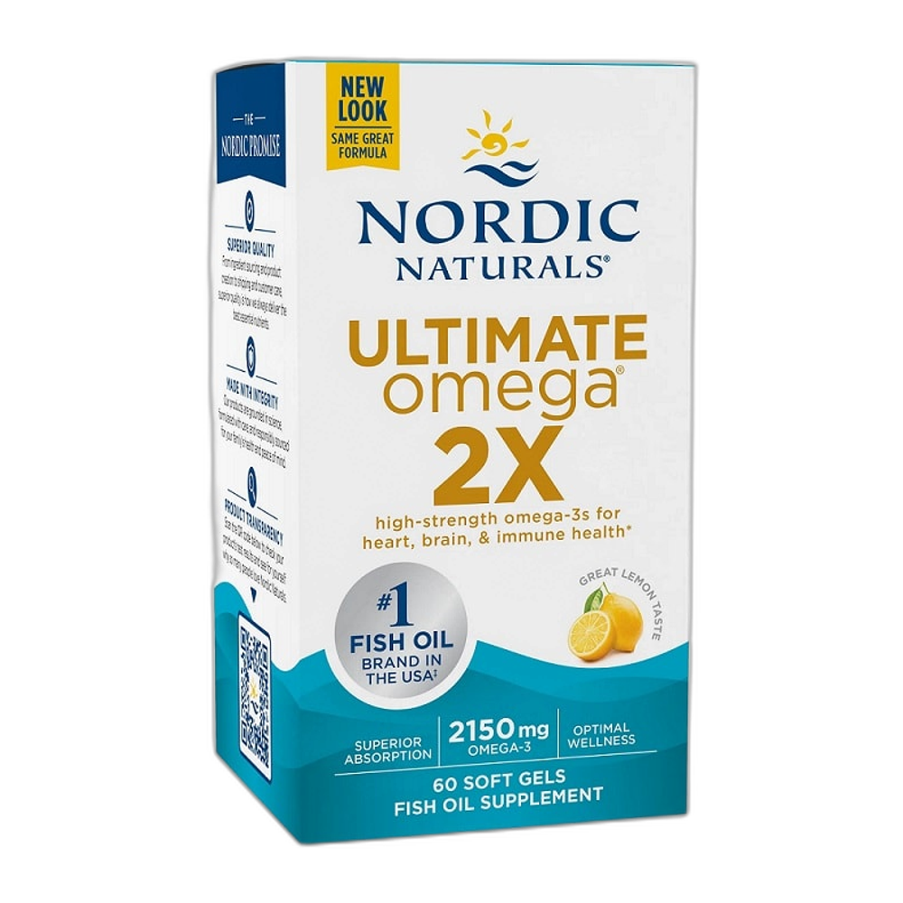 Nordic Naturals Ultimate Omega 2X, 2150mg Lemon (EAN 768990021503) - 60 softgels