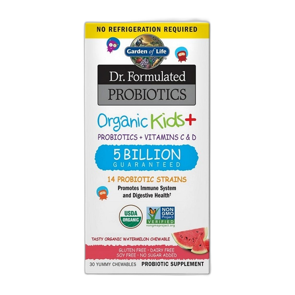 Garden of Life Dr. Formulated Probiotics Kids+, Watermelon - 30 chewables