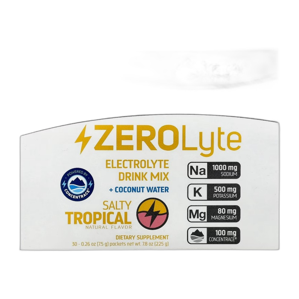 Trace Minerals ZEROLyte, Salty Tropical - 30 packets