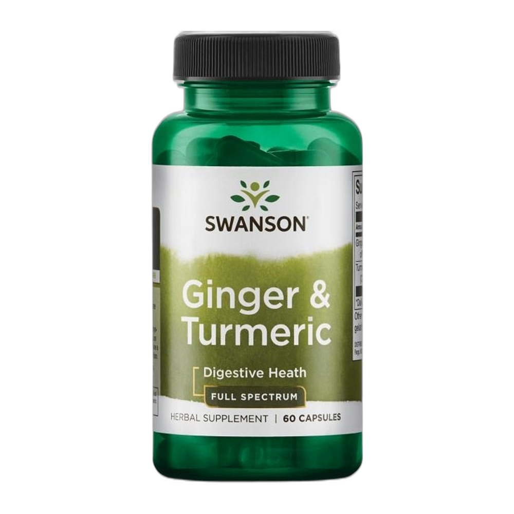 Swanson Ginger & Turmeric - 60 caps