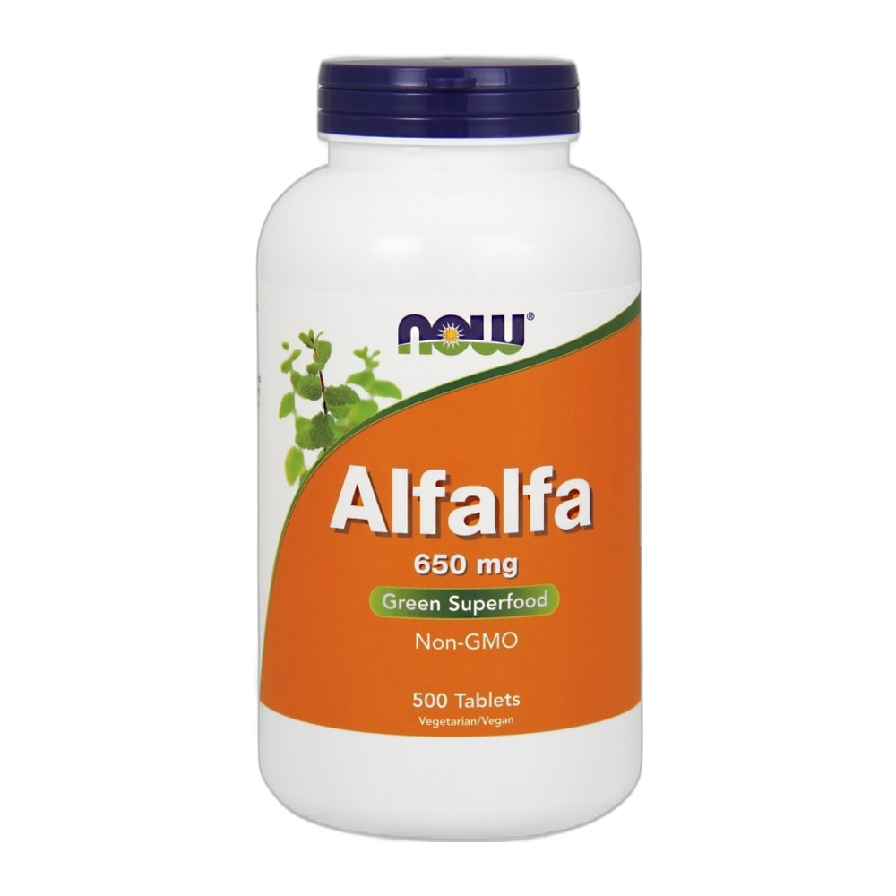 NOW Foods Alfalfa, 650mg - 500 tablets