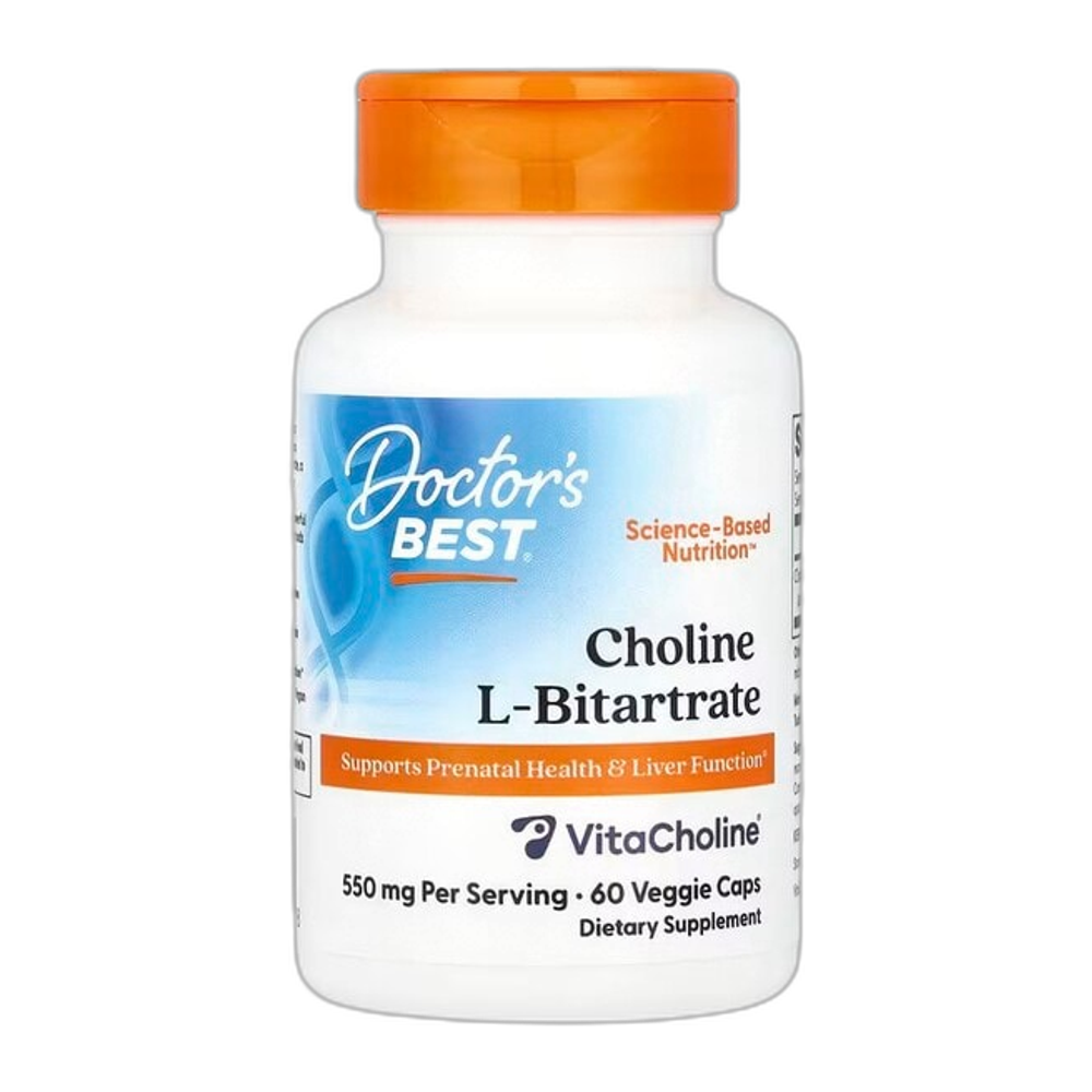 Doctor's Best Choline L-Bitartrate, 550mg - 60 vcaps