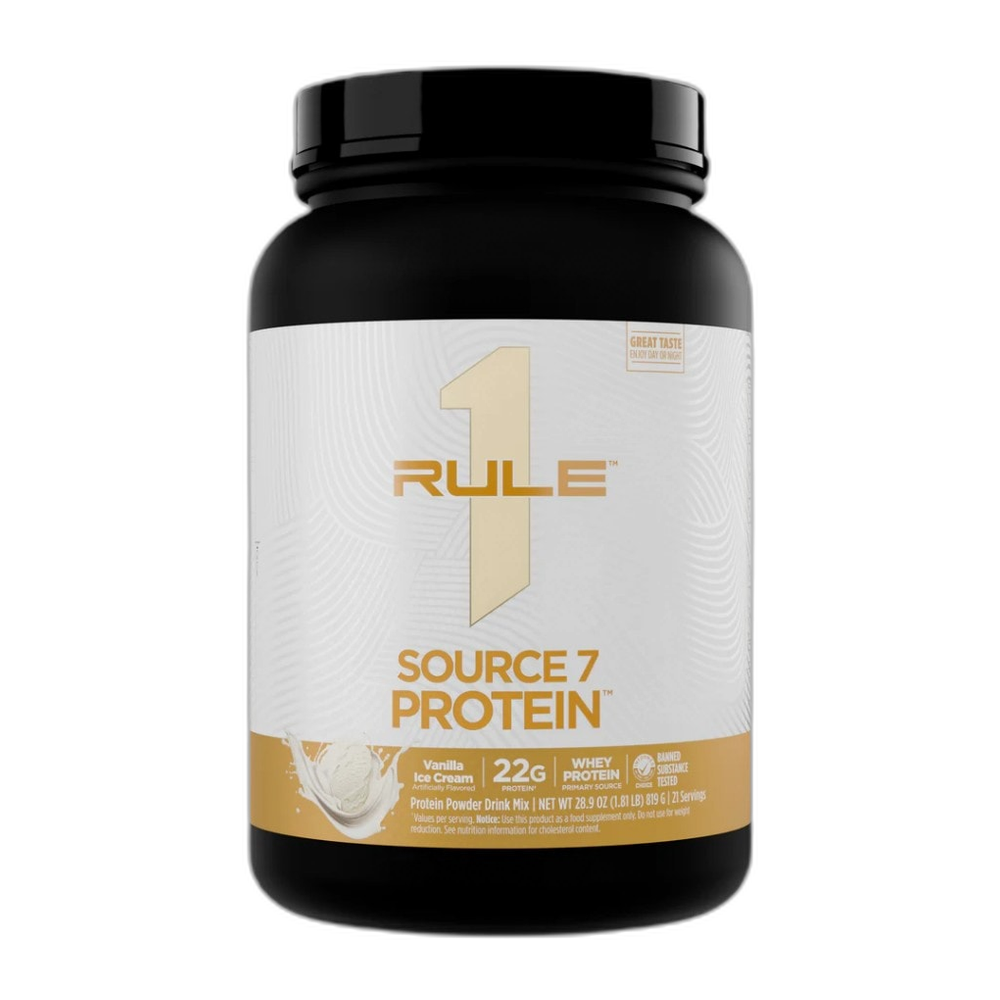 Rule One Source7 Protein, Vanilla Ice Cream - 819g