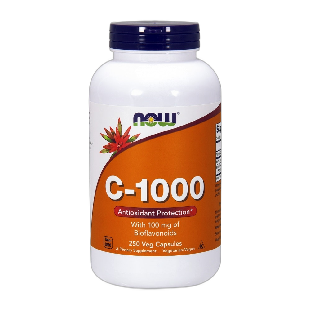 NOW Foods Vitamin C-1000 with 100mg Bioflavonoids - 250 vcaps