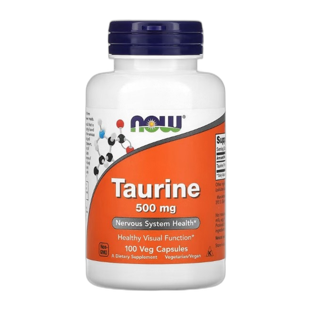 NOW Foods Taurine, 500mg - 100 caps