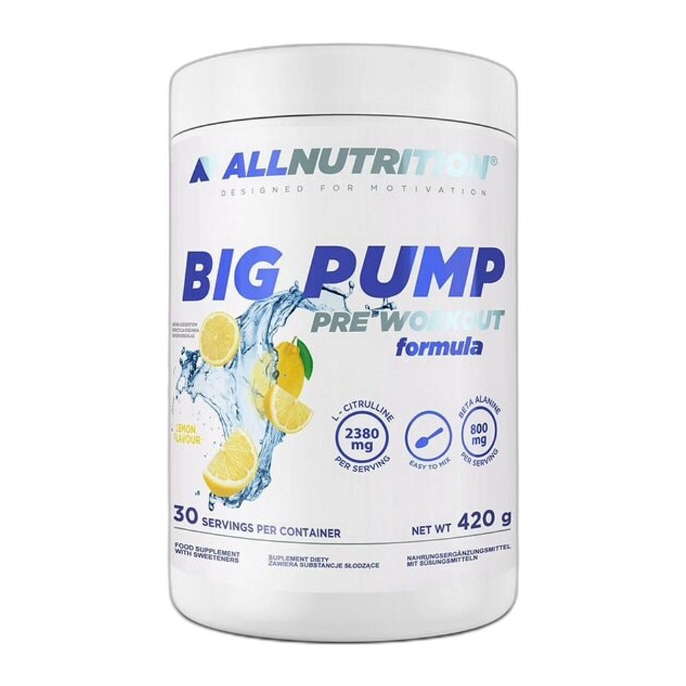 Allnutrition Big Pump, Lemon - 420g