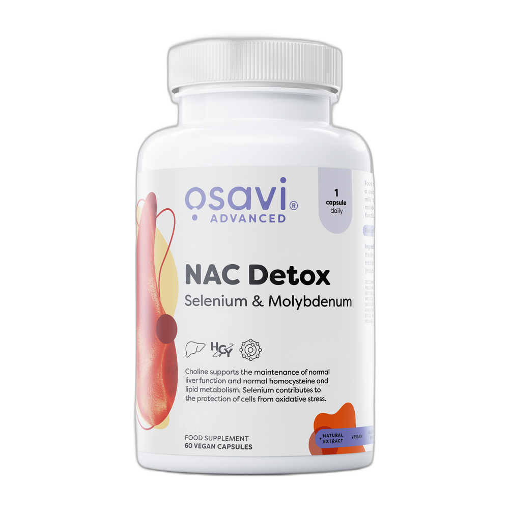Osavi NAC Detox, Selenium & Molybdenum - 60 vegan caps