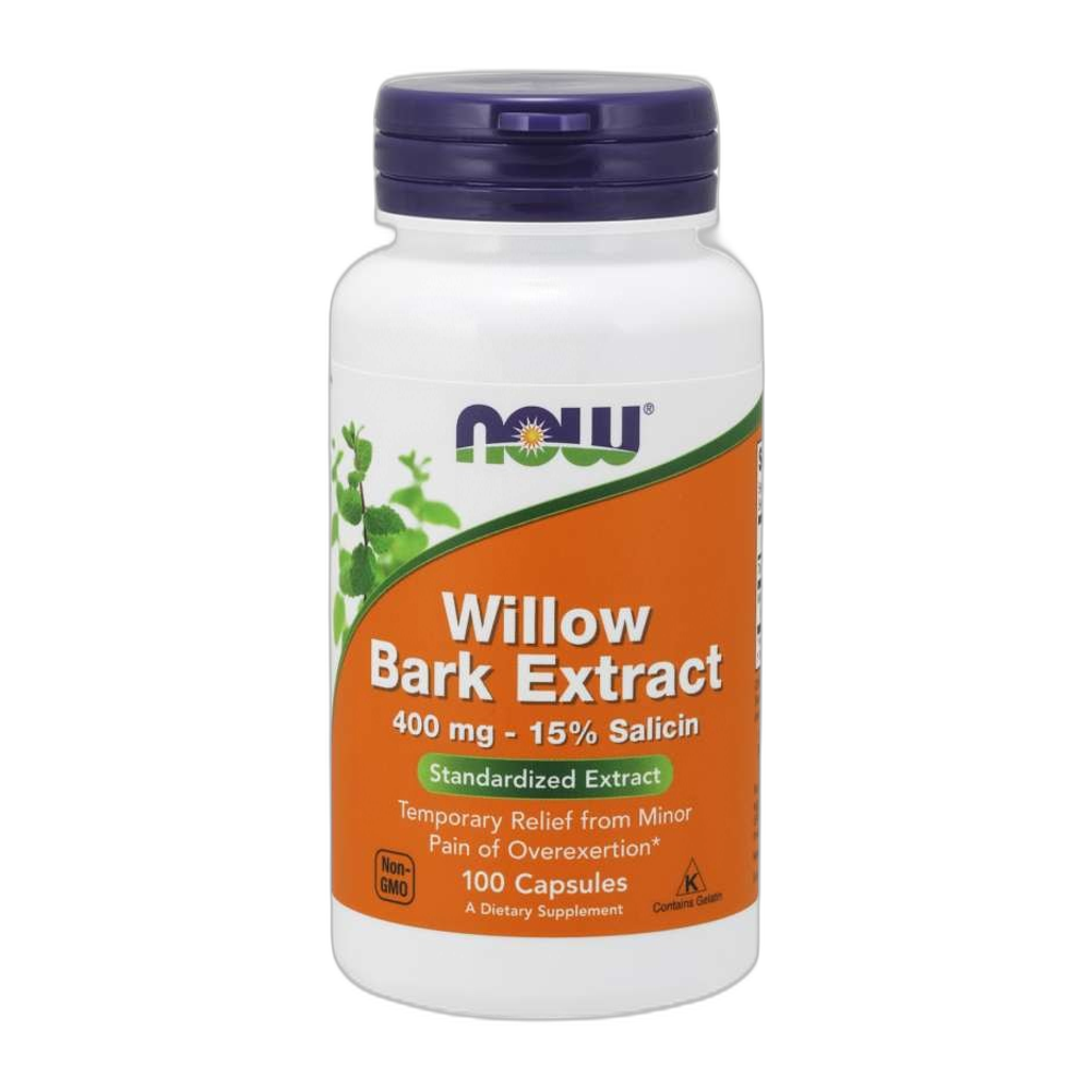 NOW Foods Willow Bark Extract, 400mg - 100 caps