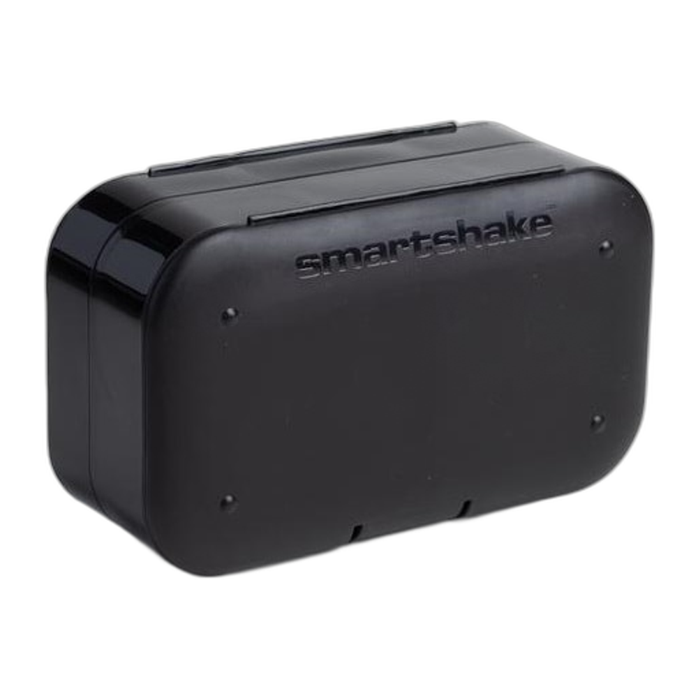 SmartShake Pill Box Organizer, 2-pack - Black