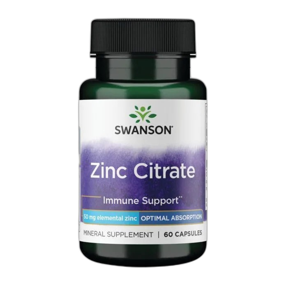 Swanson Zinc Citrate, 50mg - 60 caps