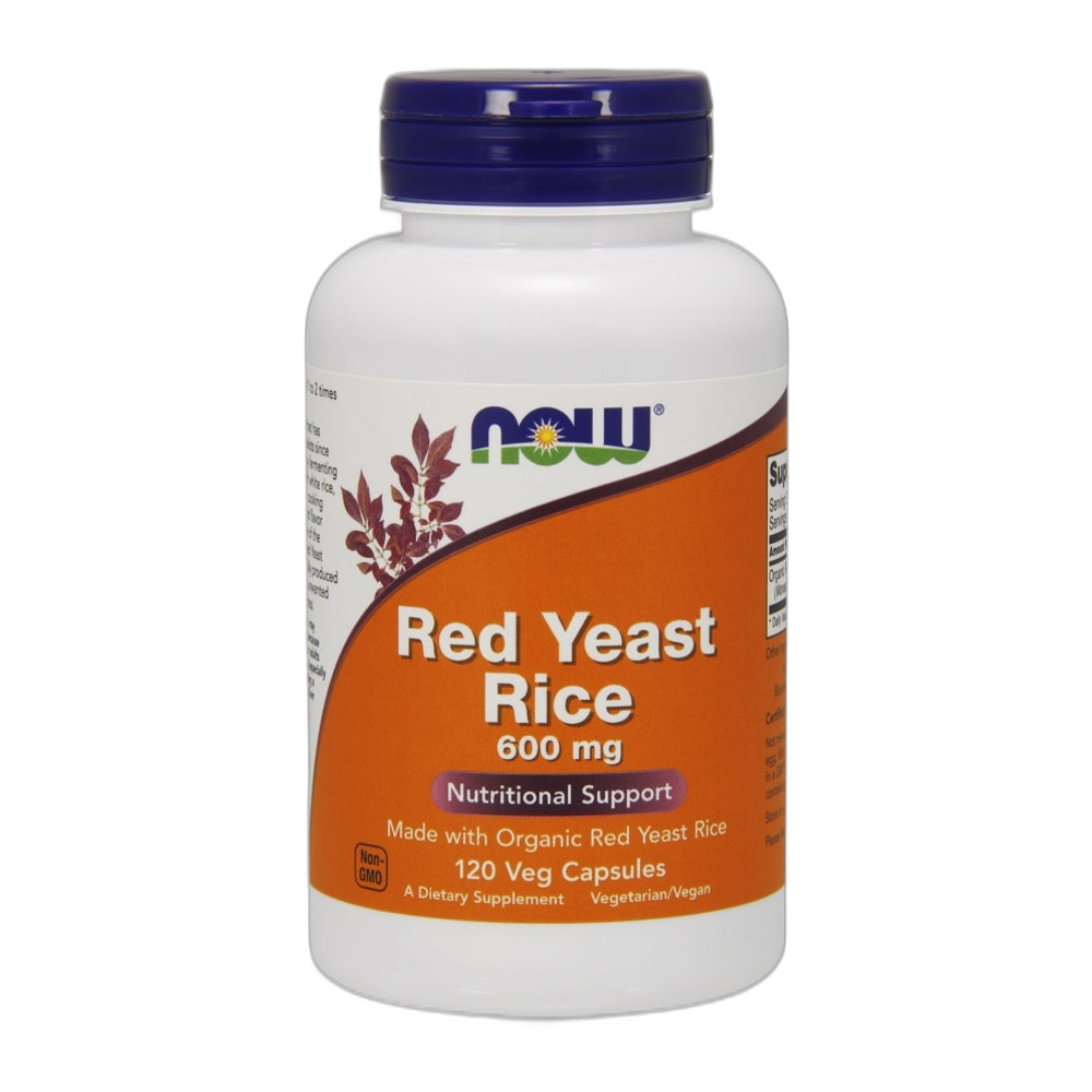 NOW Foods Red Yeast Rice, 600mg - 120 vcaps