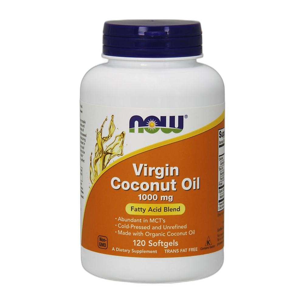 NOW Foods Virgin Coconut Oil, 1000mg - 120 softgels
