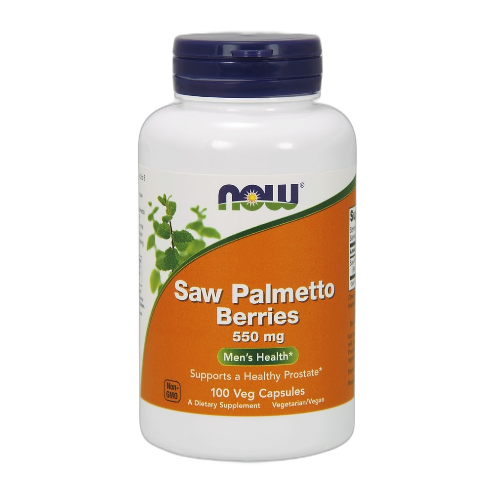 NOW Foods Saw Palmetto Berries, 550mg - 100 vcaps