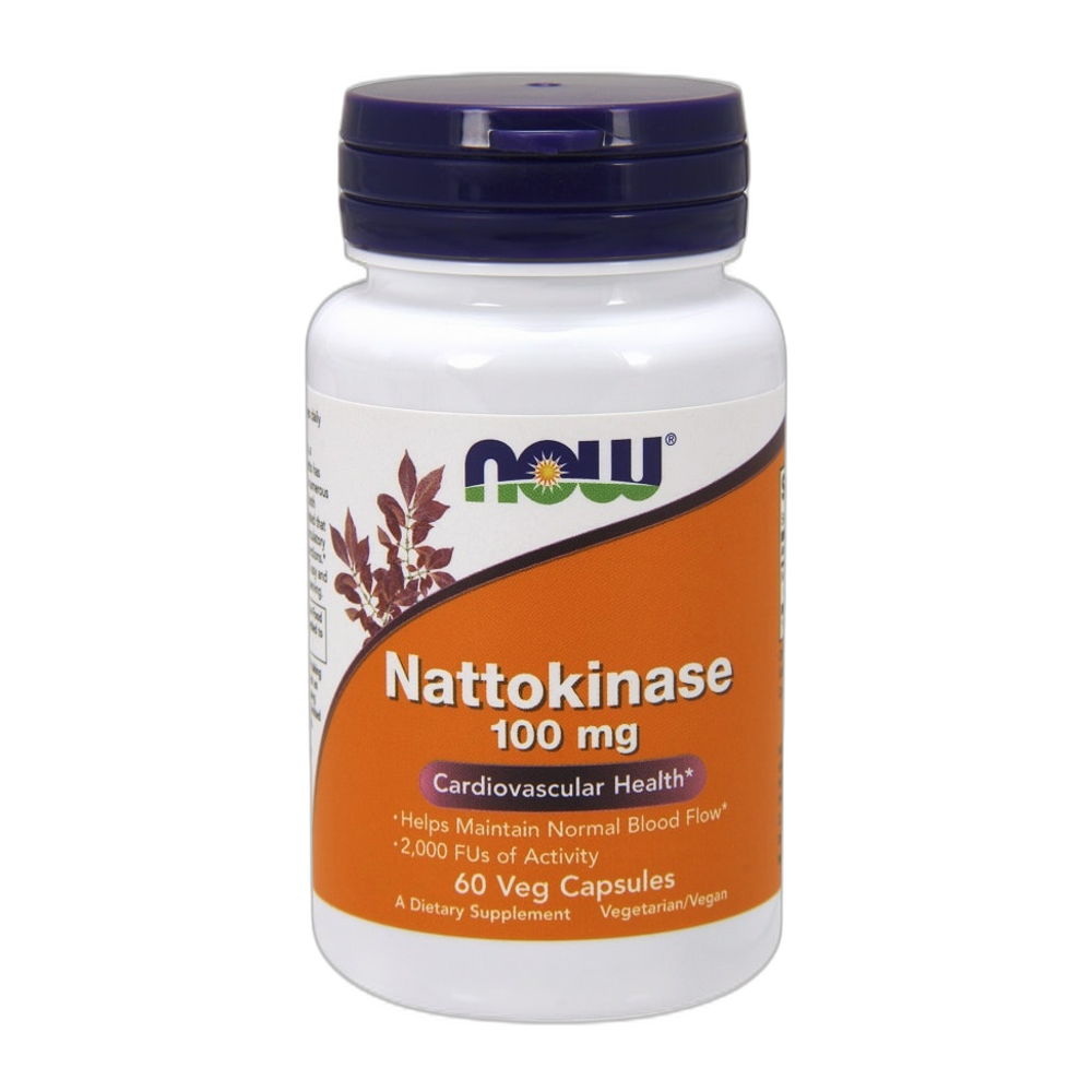 NOW Foods Nattokinase, 100mg - 60 vcaps