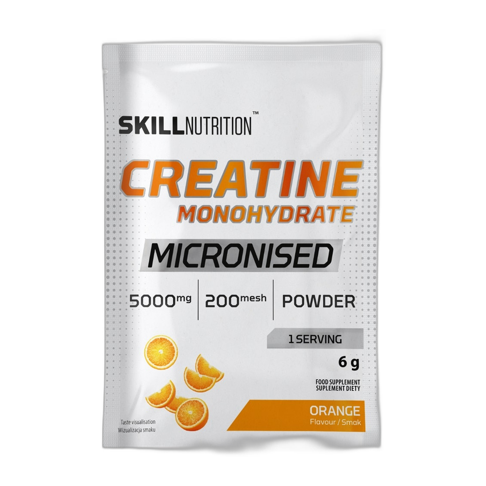 Skill Nutrition Micronised Creatine Monohydrate, Orange - 6g (1 serving)