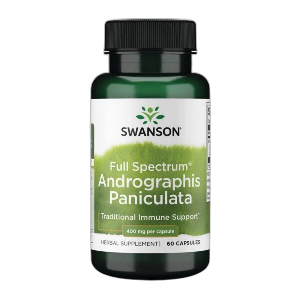 Swanson Full Spectrum Andrographis Paniculata, 400mg - 60 caps
