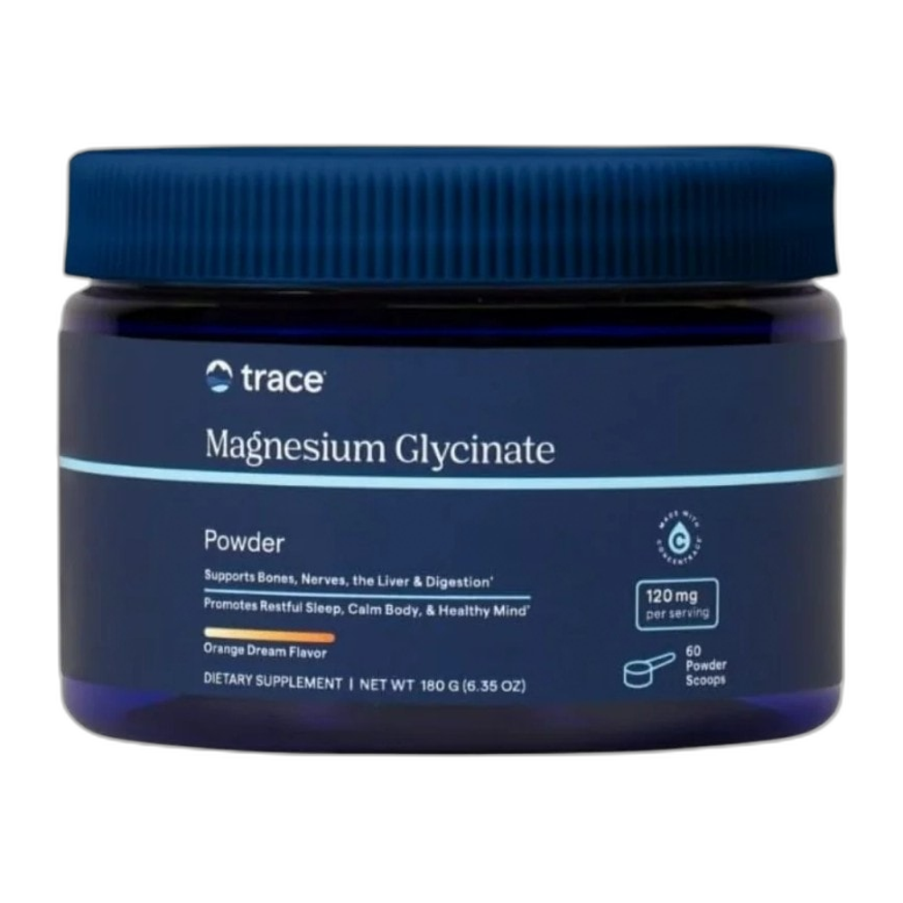 Trace Minerals Magnesium Glycinate Powder, Orange Dream - 180g