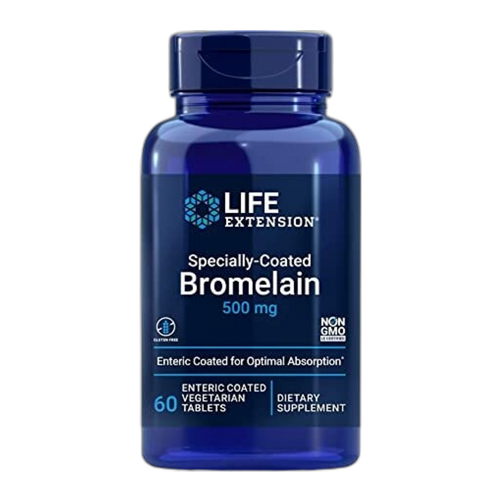Life Extension Specially-Coated Bromelain, 500mg - 60 enteric coated vegetarian tabs