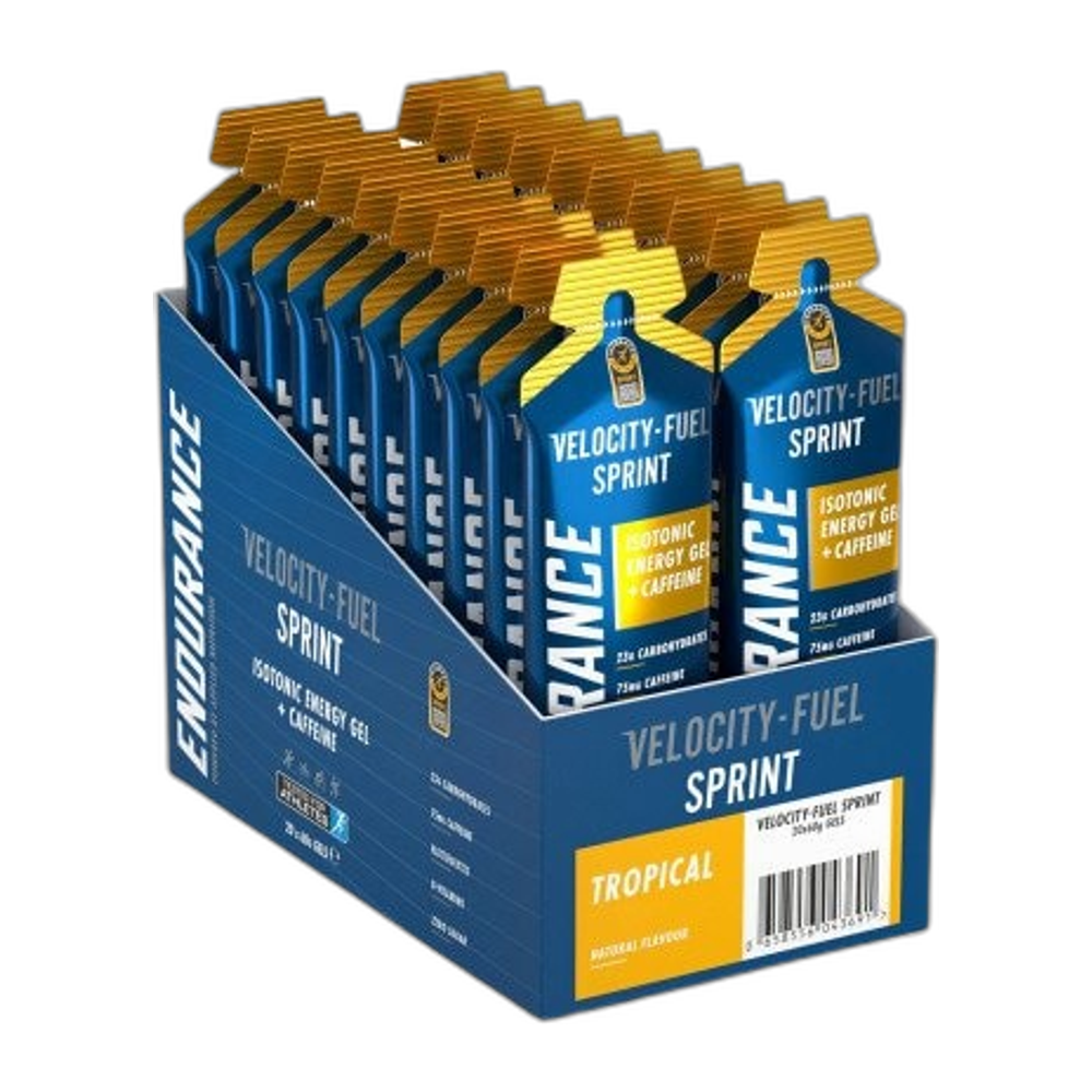 Applied Nutrition Endurance Sprint Isotonic Energy Gel + Caffeine, Tropical - 20 x 60g