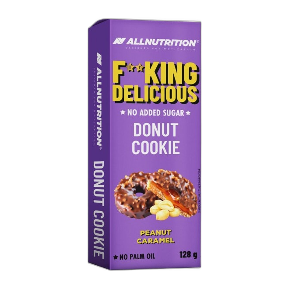 Allnutrition Fitking Delicious Donut Cookie, Peanut Caramel - 128g