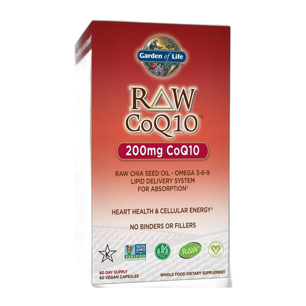Garden of Life Raw CoQ10, 200mg - 60 vegan caps