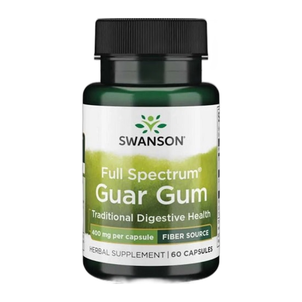 Swanson Full Spectrum Guar Gum, 400mg - 60 caps