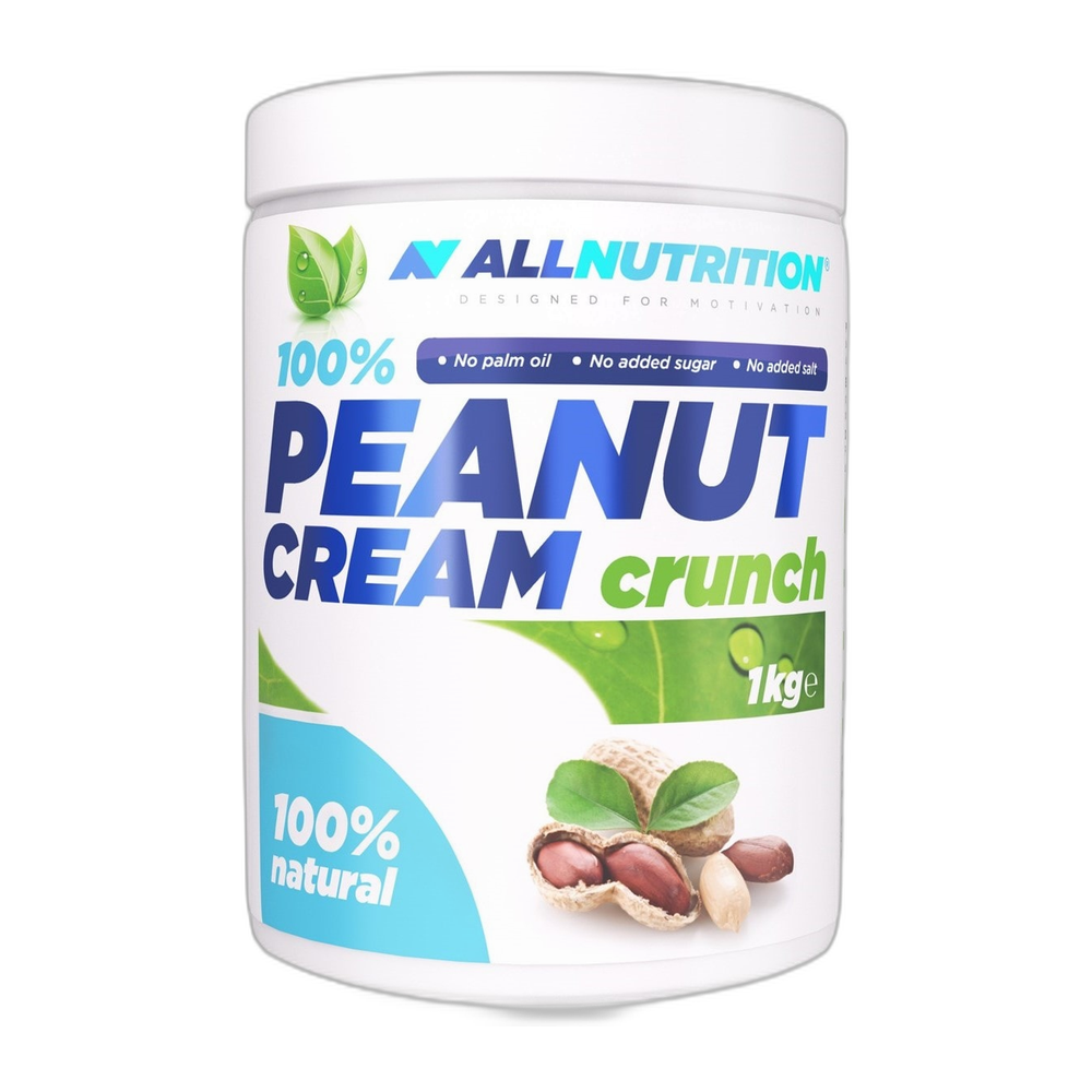 Allnutrition 100% Peanut Cream, Crunch - 1000g