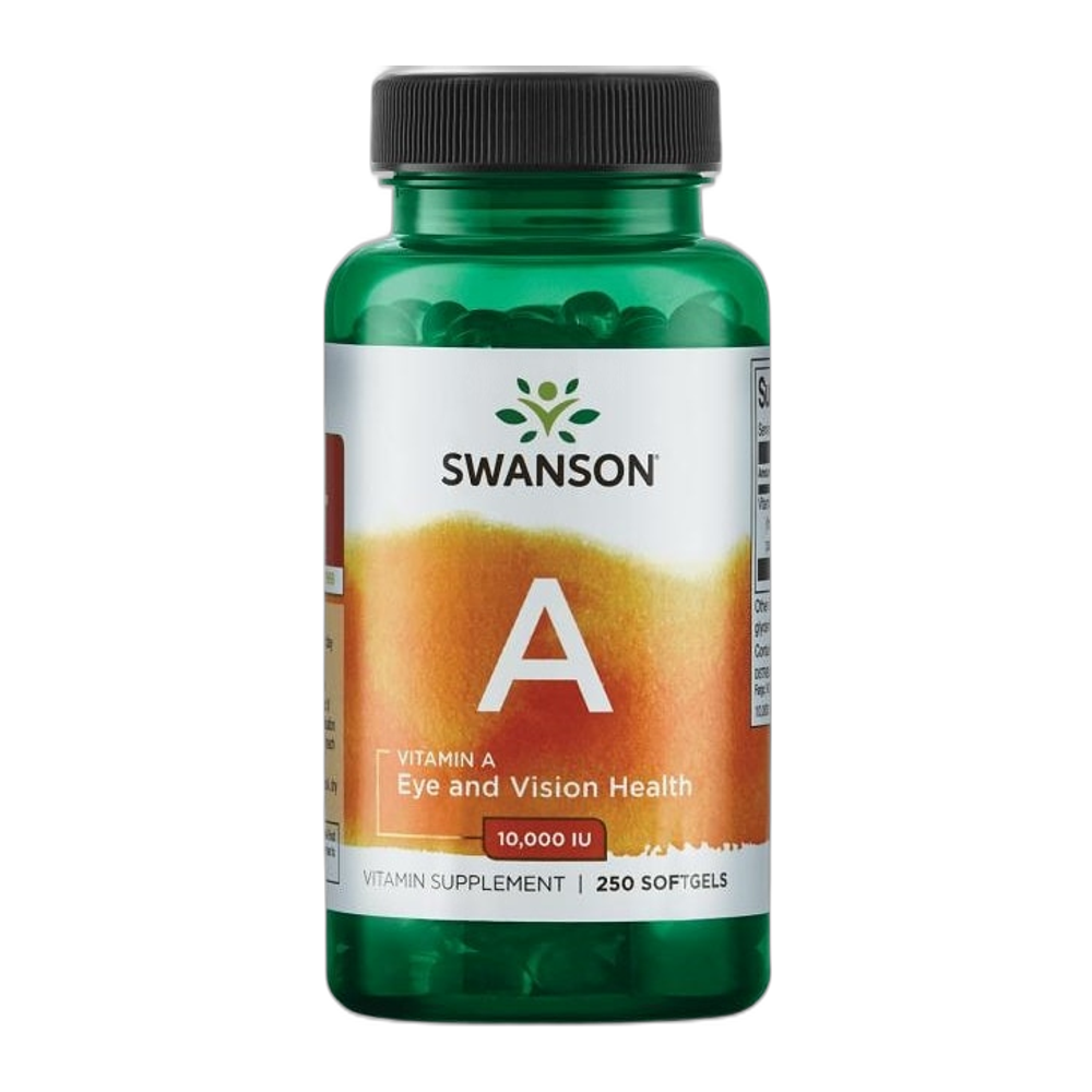 Swanson Vitamin A, 10 000 IU - 250 softgels