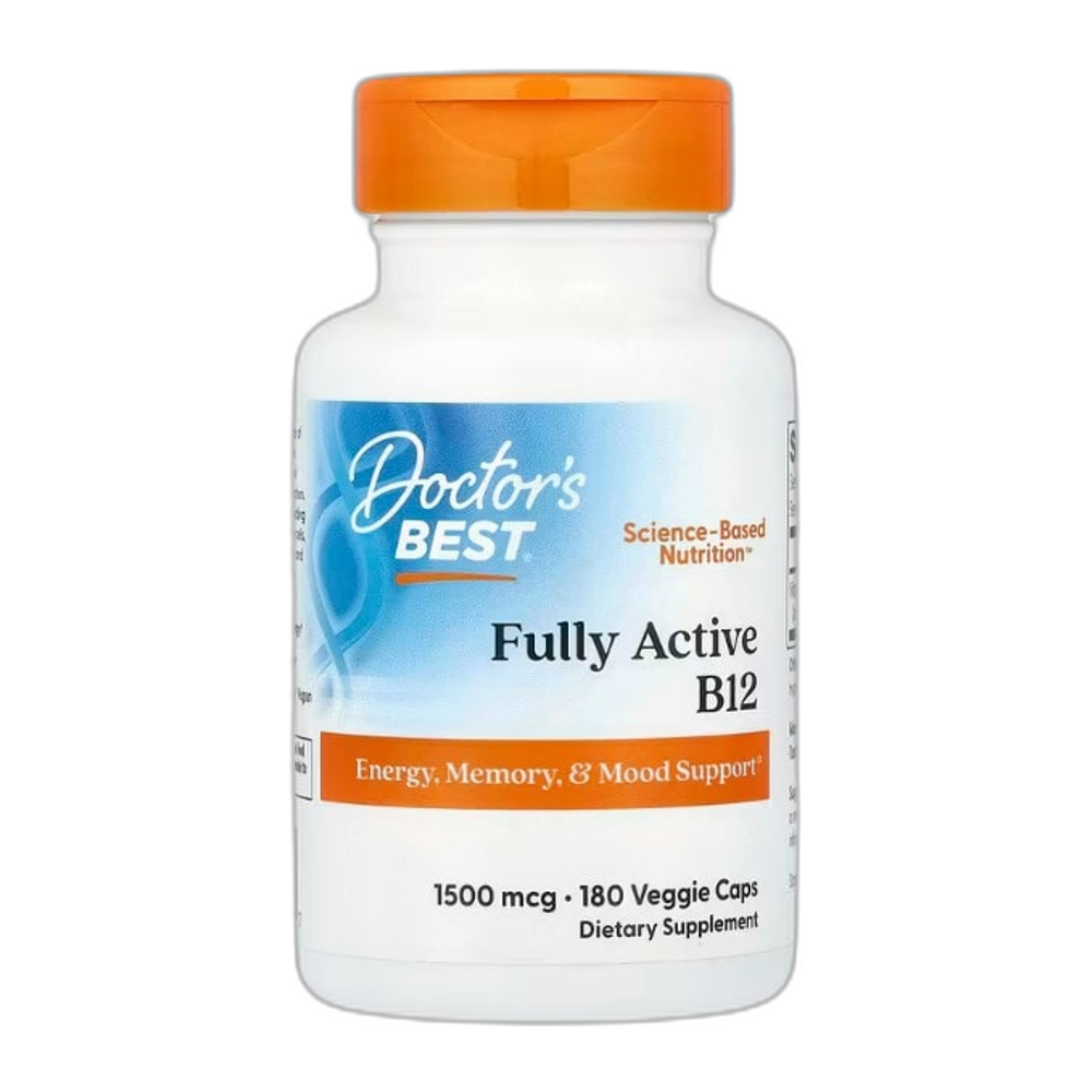 Doctor's Best Fully Active B12, 1500mcg - 180 vcaps