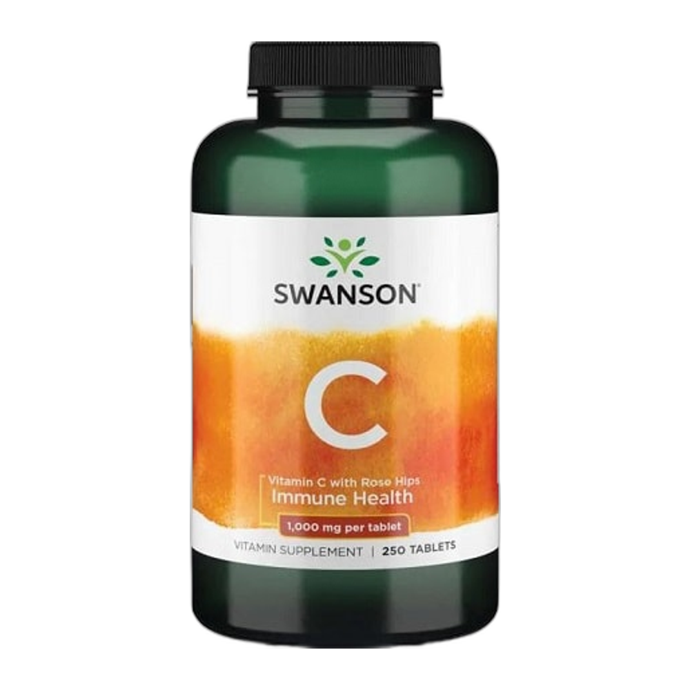Swanson Vitamin C with Rose Hips, 1000mg - 250 tablets