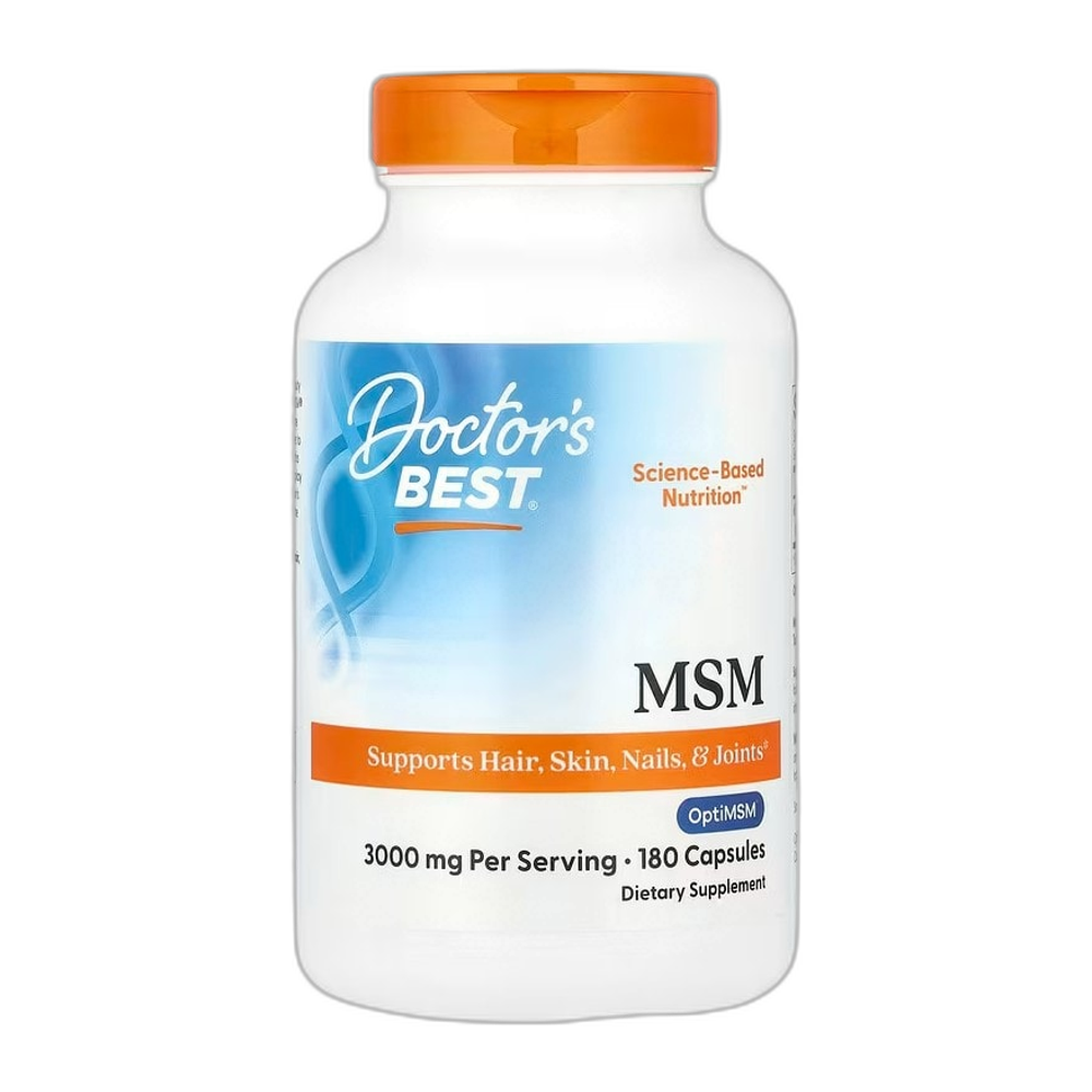 Doctor's Best MSM with OptiMSM, 3000mg - 180 caps