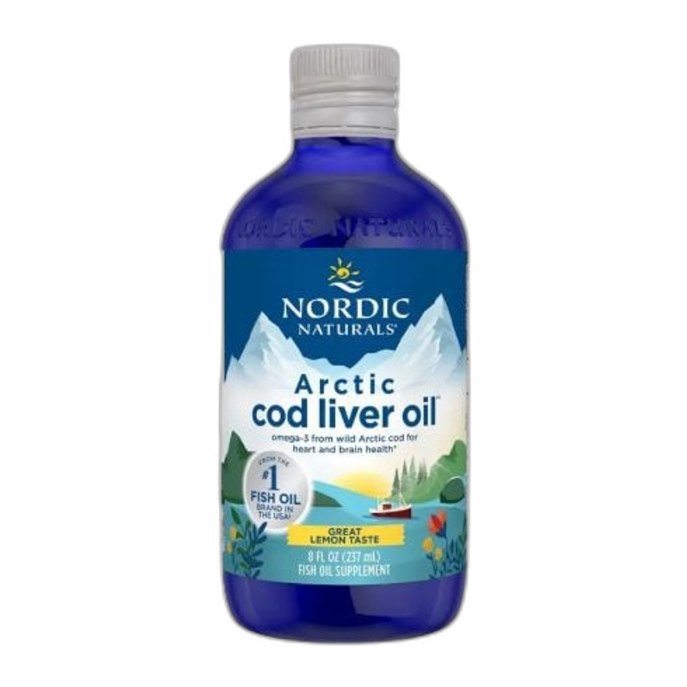 Nordic Naturals Arctic Cod Liver Oil, 1060mg Lemon - 237 ml.