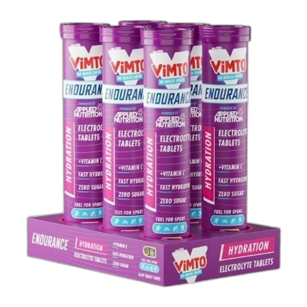 Applied Nutrition Endurance Hydration Electrolyte Effervescent Tablets, Vimto - 6 x 20 tabs