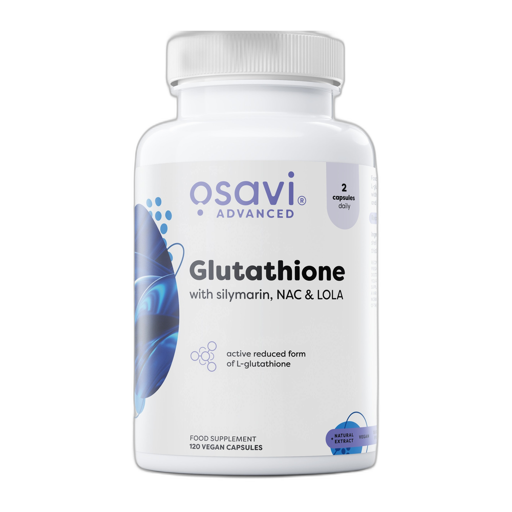 Osavi Glutathione with Silymarin, NAC & LOLA - 120 vegan caps