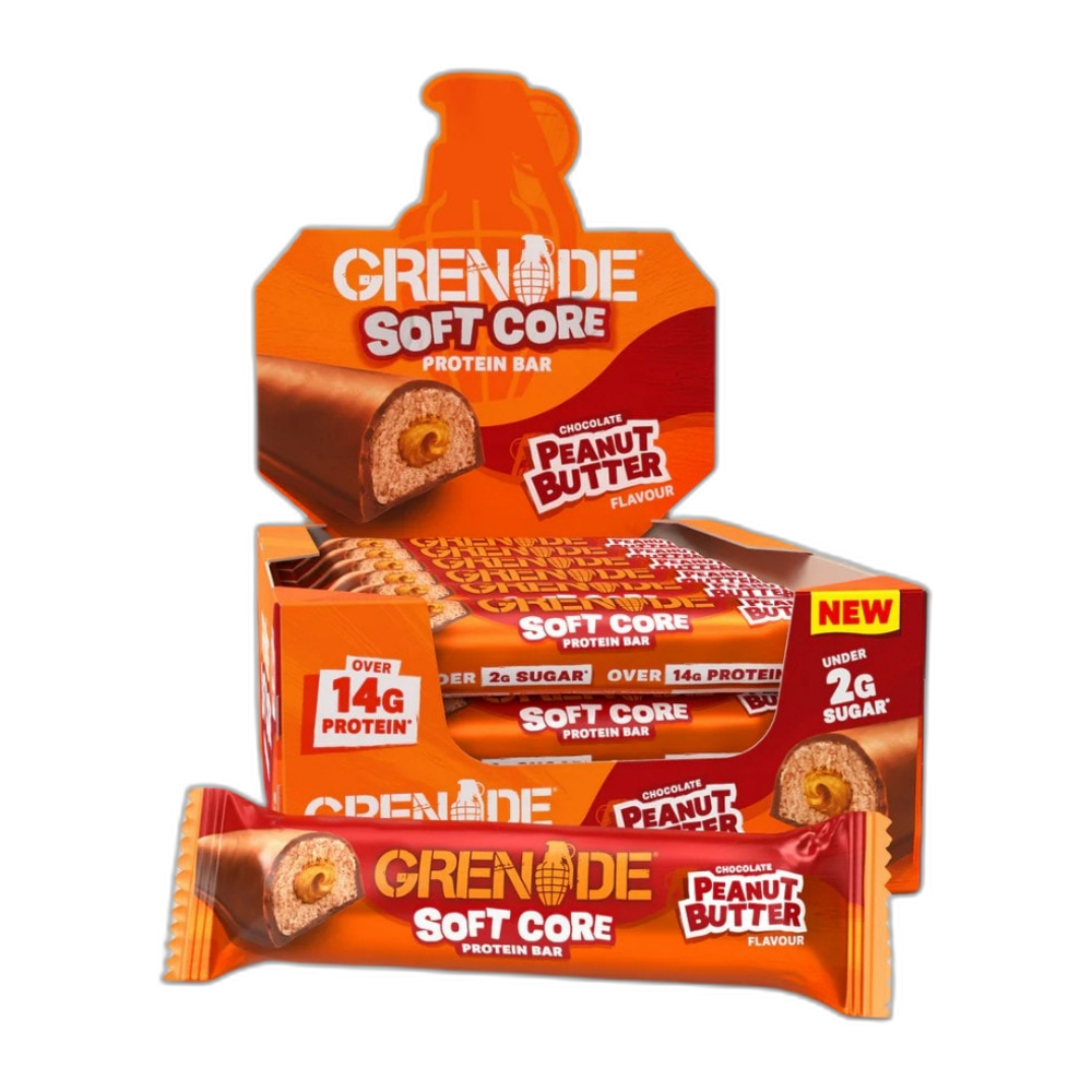 Grenade Soft Core Protein Bars, Chocolate Peanut Butter - 12 x 50g