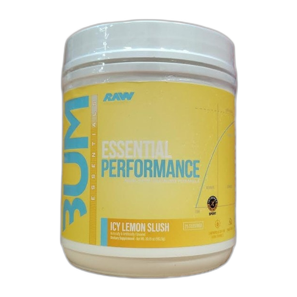 Raw Nutrition Bum Essential Performance, Icy Lemon Slush - 582.5g