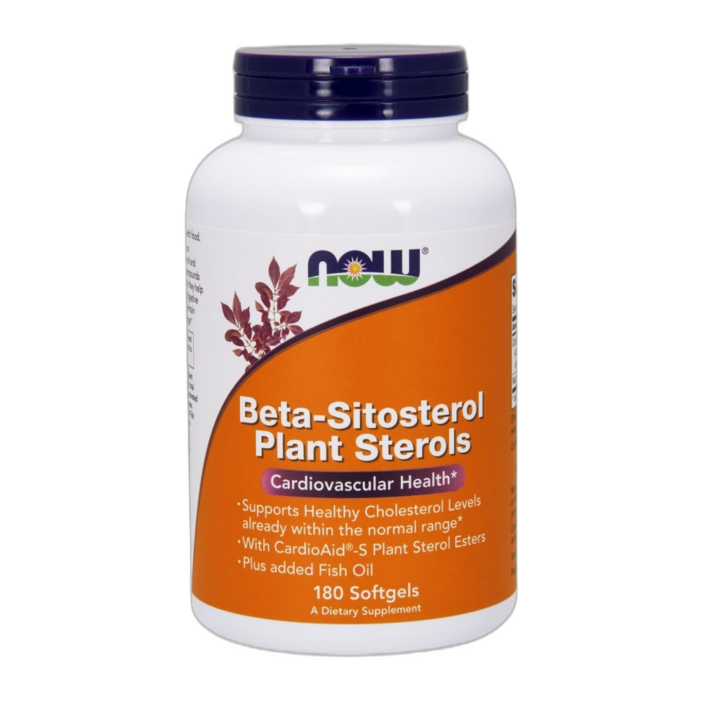 NOW Foods Beta-Sitosterol Plant Sterols - 180 softgels