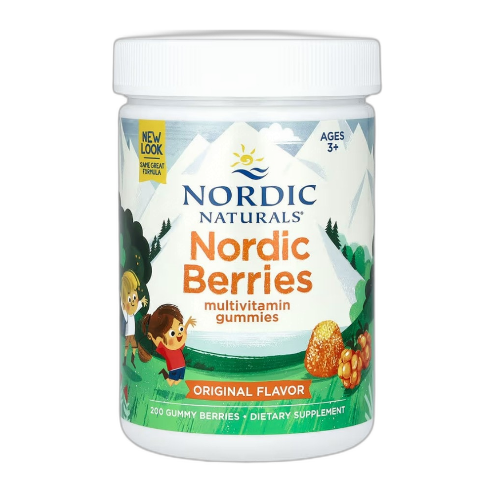 Nordic Naturals Nordic Berries Multivitamin, Original Flavor - 200 gummy berries