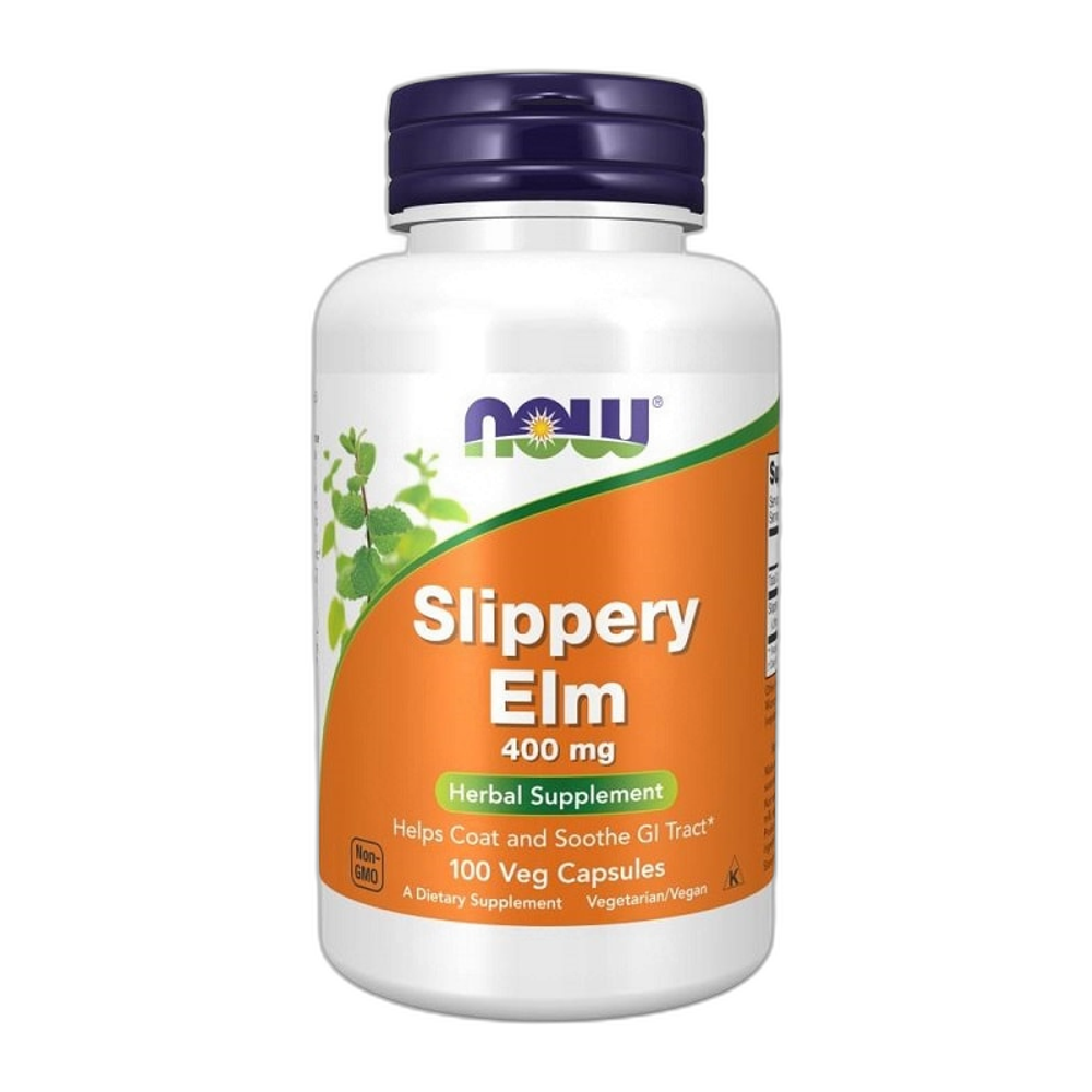 NOW Foods Slippery Elm, 400mg - 100 vcaps