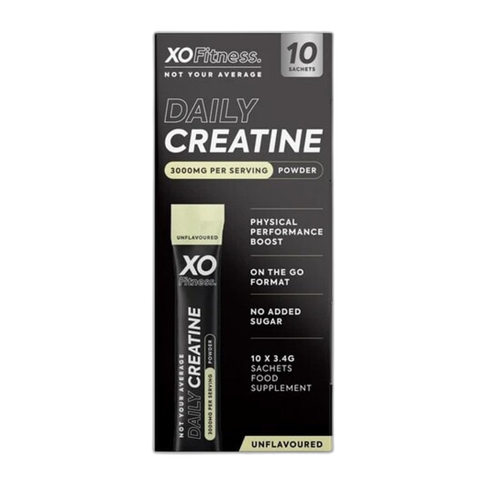XO Fitness Daily Creatine, Unflavoured - 10 x 3.4g