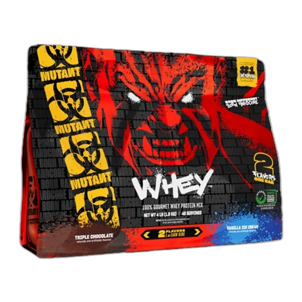 Mutant Whey 2 Flavours, Triple Chocolate & Vanilla Ice Cream - 1800g