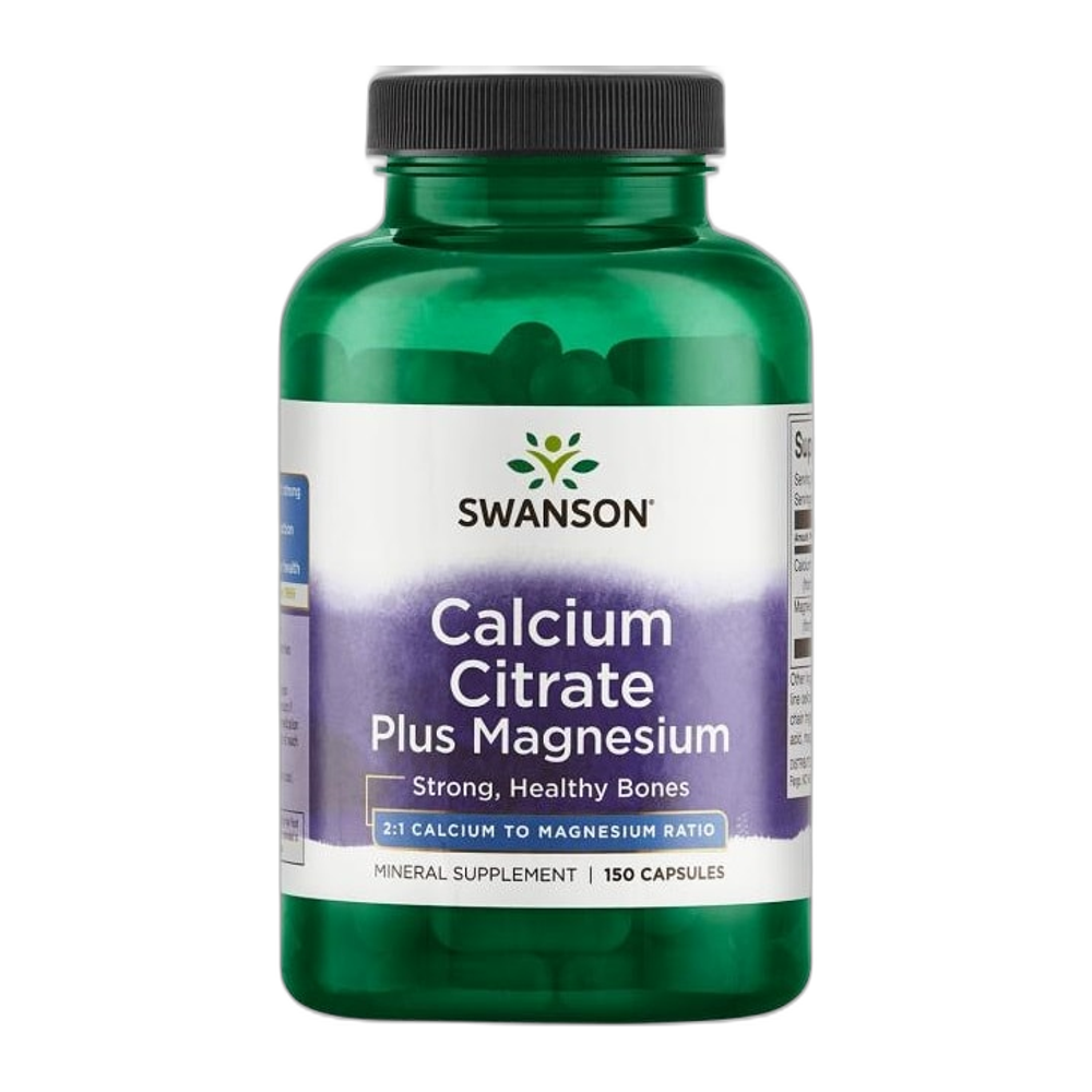 Swanson Calcium Citrate Plus Magnesium - 150 caps