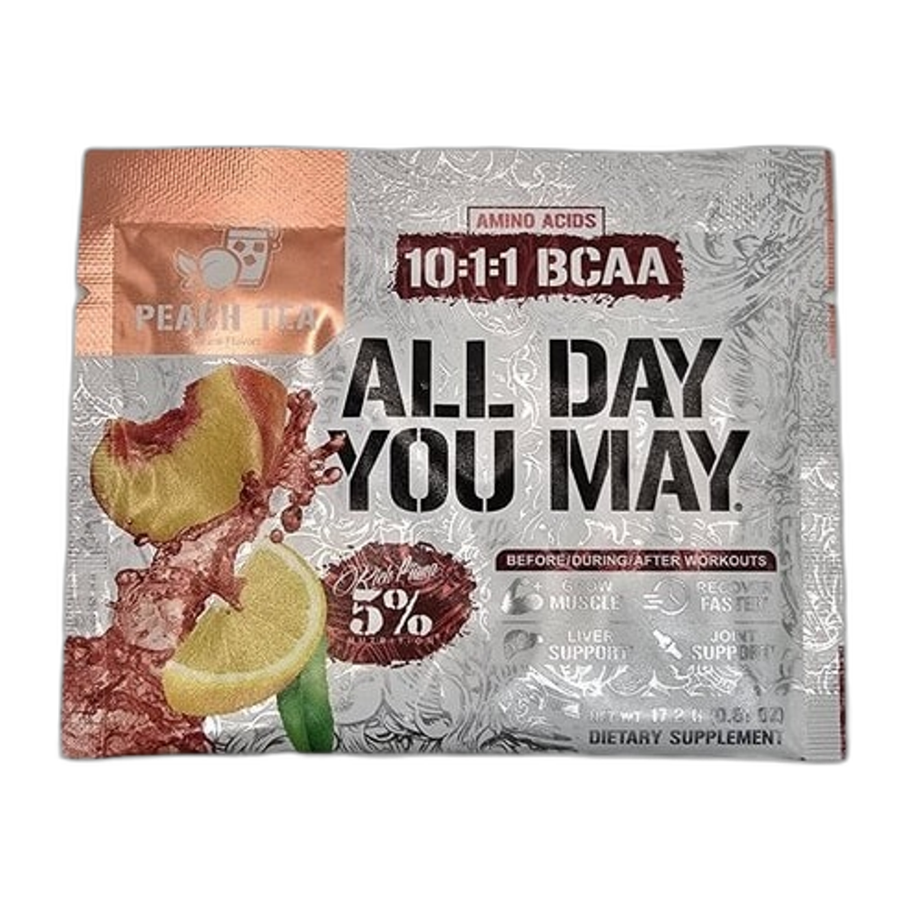 5% Nutrition AllDayYouMay - Legendary Series, Peach Tea - 17.2g (1 serving)