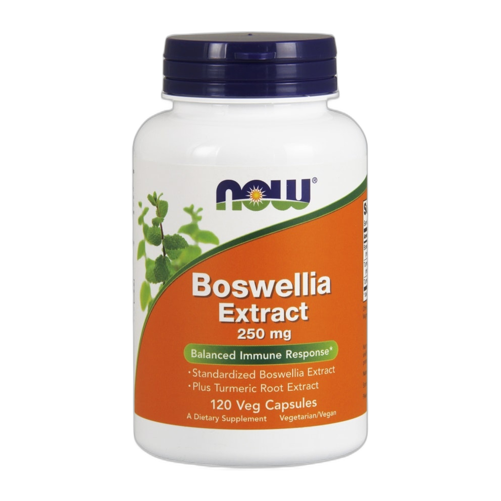 NOW Foods Boswellia Extract Plus Turmeric Root Extract, 250mg - 120 vcaps