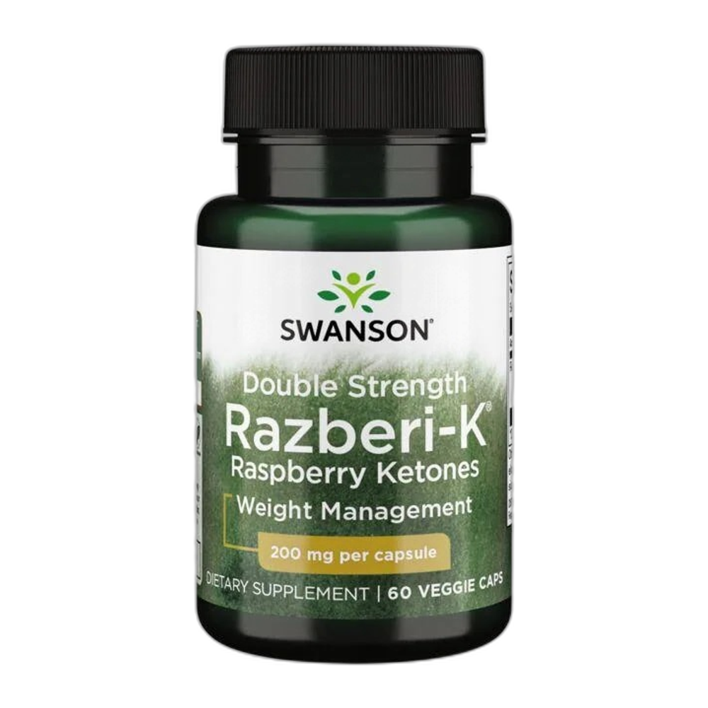 Swanson Double Strength Razberi-K, 200mg - 60 vcaps