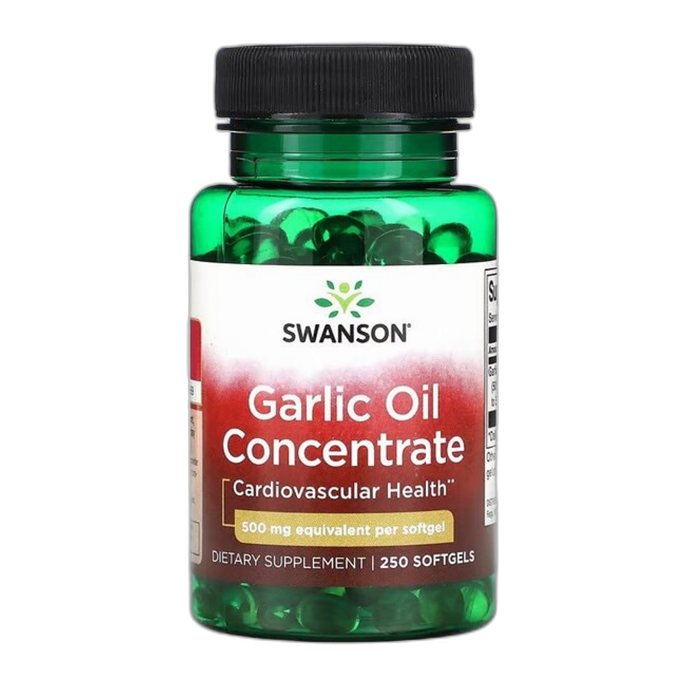 Swanson Garlic Oil Concentrate, 500mg - 250 softgels