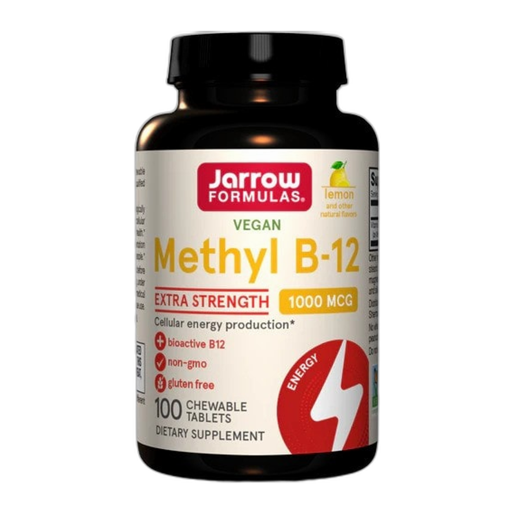Jarrow Formulas Methyl B-12, 1000mcg (Lemon) - 100 vegan chewable tabs