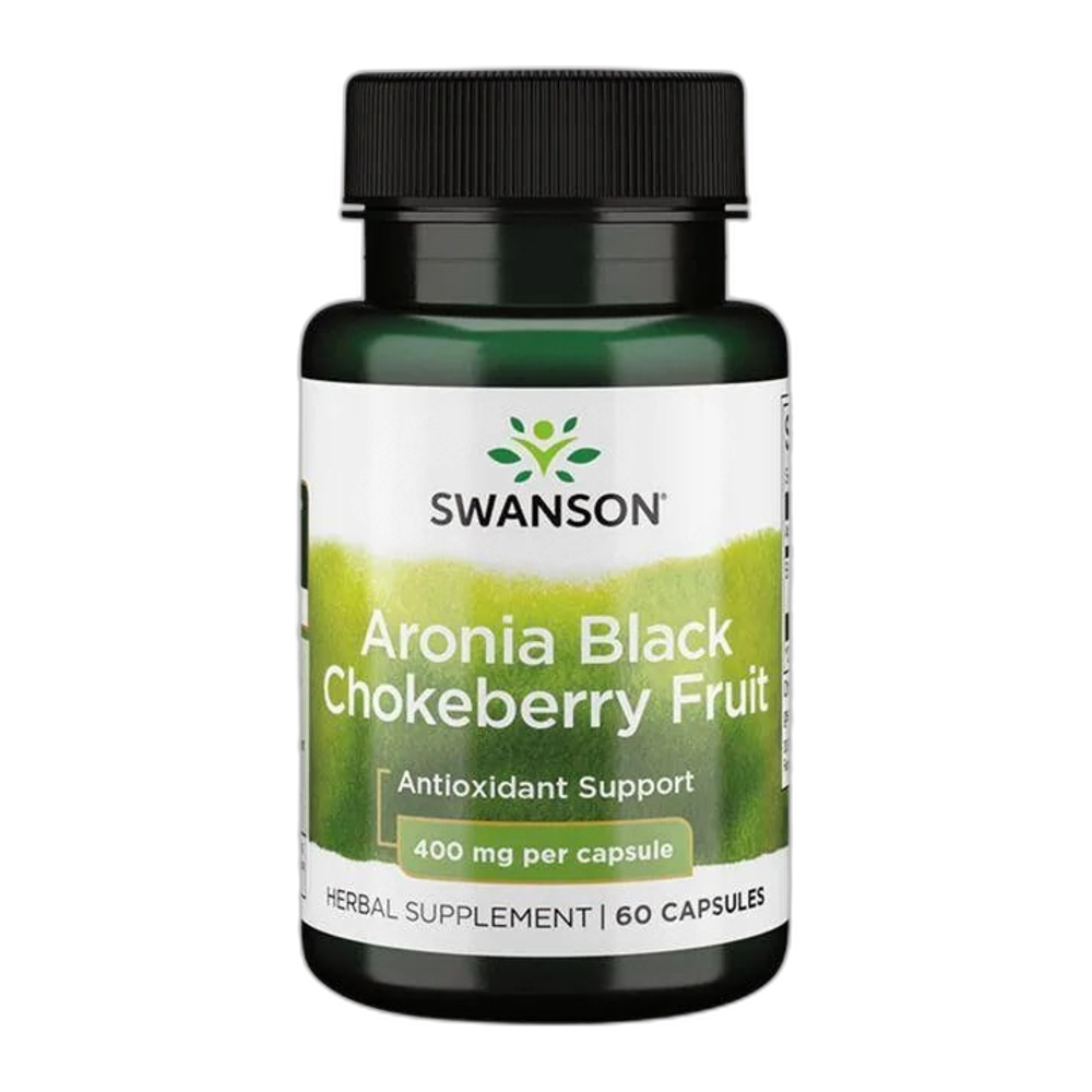 Swanson Aronia Black Chokeberry Fruit, 400mg - 60 caps