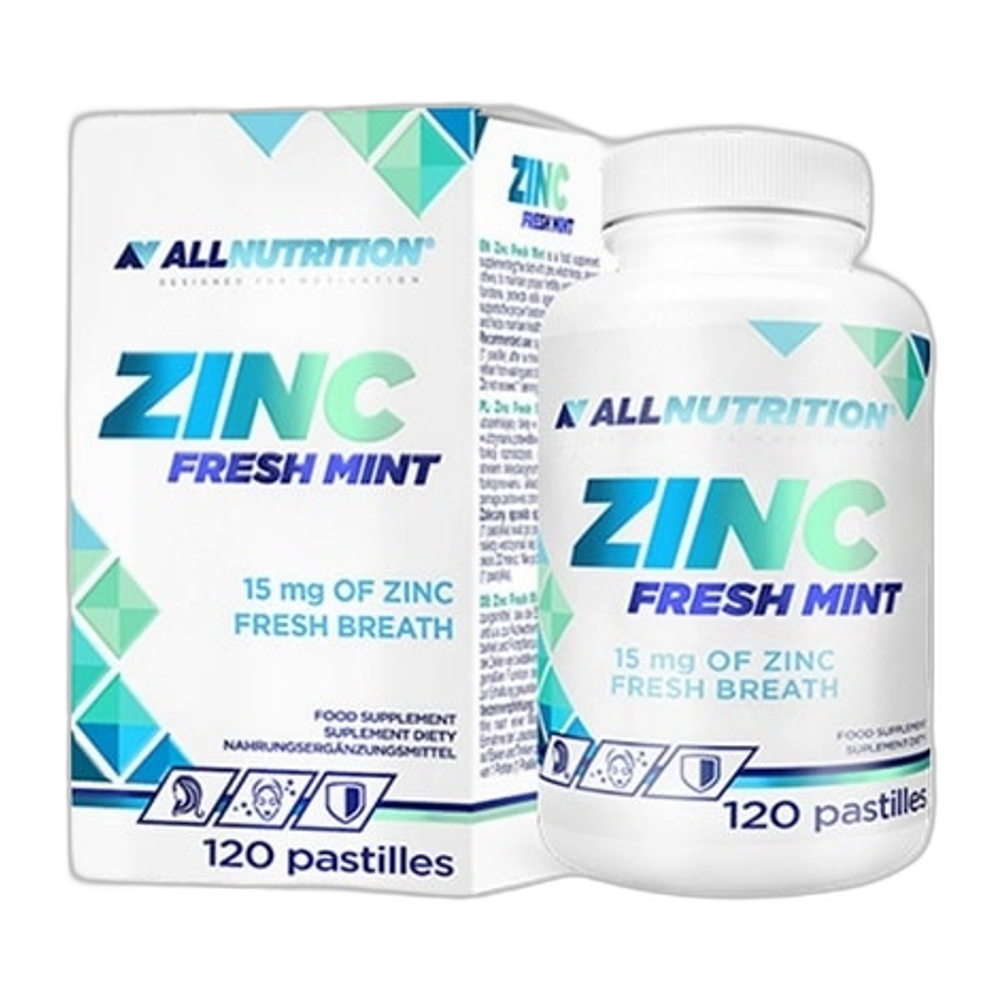 Allnutrition Zinc, 15mg (Fresh Mint) - 120 pastilles